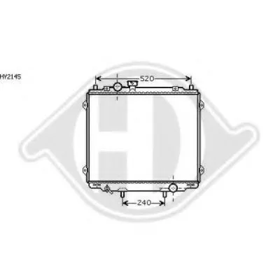 Радиатор, охлаждение двигателя DIEDERICHS купить