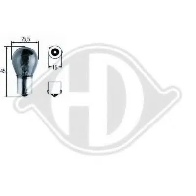 Лампа накаливания, фонарь указателя поворота; Лампа накаливания, фонарь указателя поворота HD Tuning DIEDERICHS купить