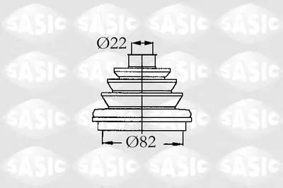 Комплект пылника, приводной вал SASIC купить