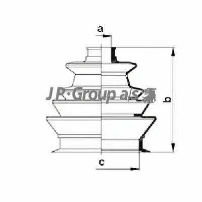 Комплект пылника, приводной вал QH JP GROUP купить
