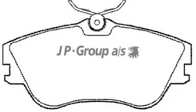 Комплект тормозных колодок, дисковый тормоз QH JP GROUP купить