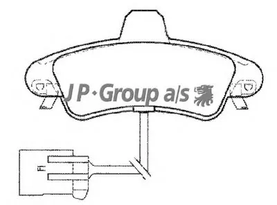 Комплект тормозных колодок, дисковый тормоз QH JP GROUP купить