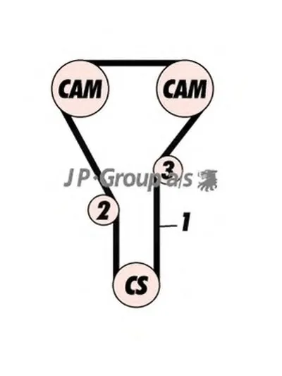 Комплект ремня ГРМ QH JP GROUP купить
