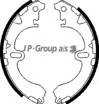 Комплект тормозных колодок QH JP GROUP купить