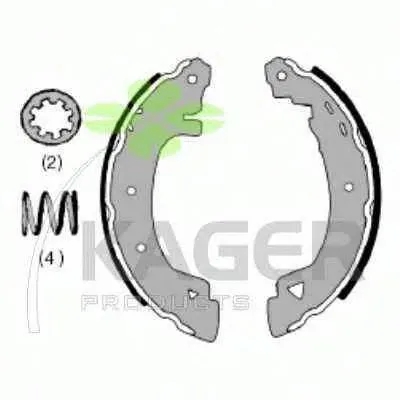 Комплект тормозных колодок KAGER купить