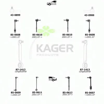 Подвеска колеса KAGER купить