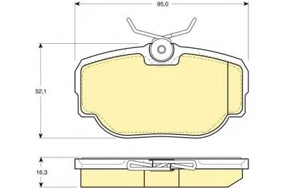 Комплект тормозных колодок, дисковый тормоз GIRLING купить