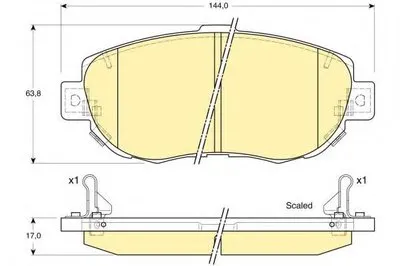 Комплект тормозных колодок, дисковый тормоз GIRLING купить