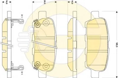 Комплект тормозных колодок, дисковый тормоз GIRLING купить