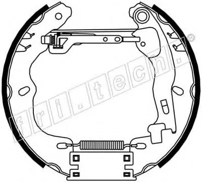 Комплект тормозных колодок FAST KIT fri.tech. купить