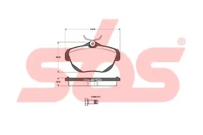 Комплект тормозных колодок, дисковый тормоз sbs купить