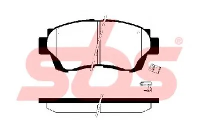 Комплект тормозных колодок, дисковый тормоз sbs купить