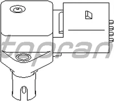 Датчик, давление во впускном газопроводе TOPRAN купить