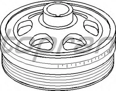 Ременный шкив, коленчатый вал TOPRAN купить