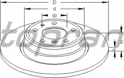 Тормозной диск TOPRAN купить