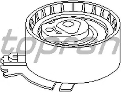 Натяжной ролик, ремень ГРМ TOPRAN купить