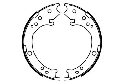Комплект тормозных колодок; Комплект тормозных колодок, стояночная тормозная система E.T.F. купить