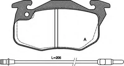 Комплект тормозных колодок, дисковый тормоз ADVANCE OPEN PARTS купить