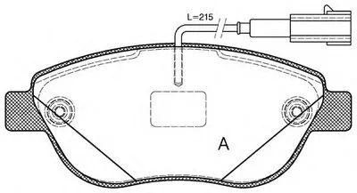 Комплект тормозных колодок, дисковый тормоз ADVANCE OPEN PARTS купить