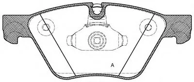 Комплект тормозных колодок, дисковый тормоз ADVANCE OPEN PARTS купить