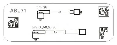 Комплект проводов зажигания JANMOR купить