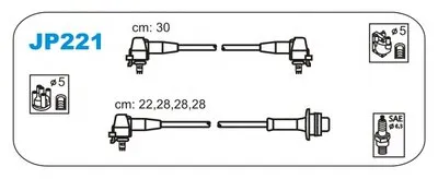 Комплект проводов зажигания JANMOR купить