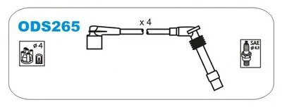 Комплект проводов зажигания JANMOR купить