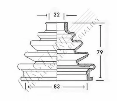 Пыльник, приводной вал FIRST LINE купить
