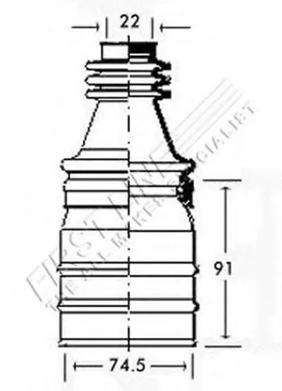 Пыльник, приводной вал FIRST LINE купить
