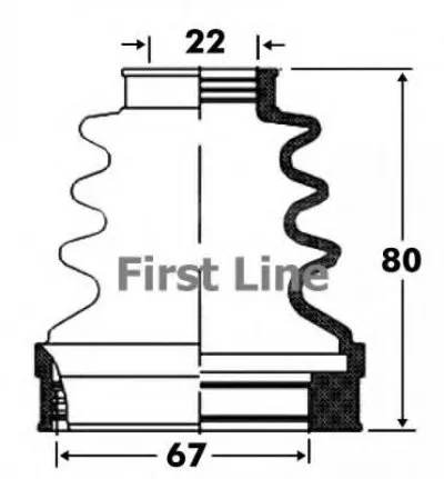 Пыльник, приводной вал FIRST LINE купить