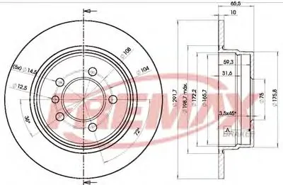 Тормозной диск Premium Black Carbon + FREMAX купить