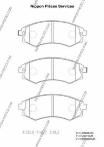 Комплект тормозных колодок, дисковый тормоз NPS купить