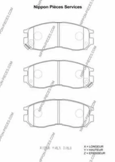 Комплект тормозных колодок, дисковый тормоз NPS купить