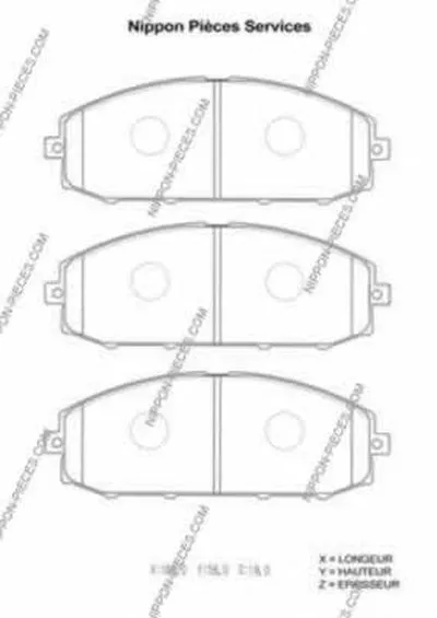 Комплект тормозных колодок, дисковый тормоз NPS купить