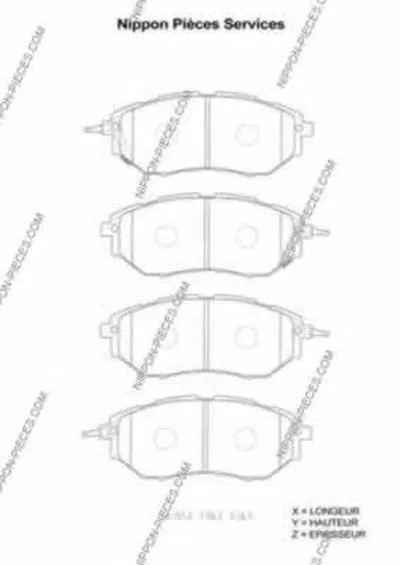Комплект тормозных колодок, дисковый тормоз NPS купить