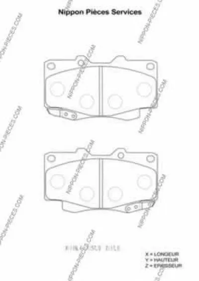 Комплект тормозных колодок, дисковый тормоз NPS купить