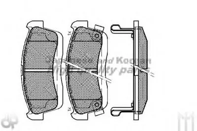 Комплект тормозных колодок, дисковый тормоз ASHUKI купить