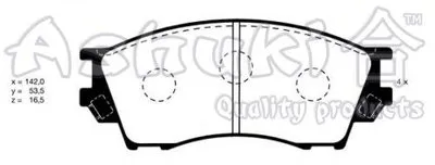 Комплект тормозных колодок, дисковый тормоз ASHUKI купить