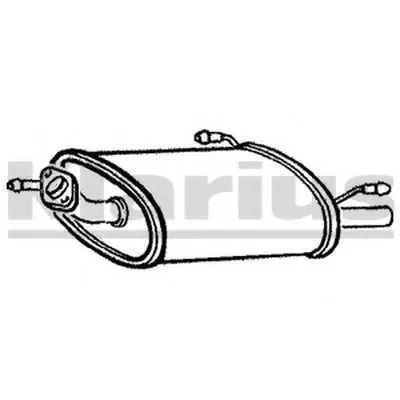 Глушитель выхлопных газов конечный KLARIUS купить