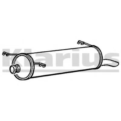 Глушитель выхлопных газов конечный KLARIUS купить