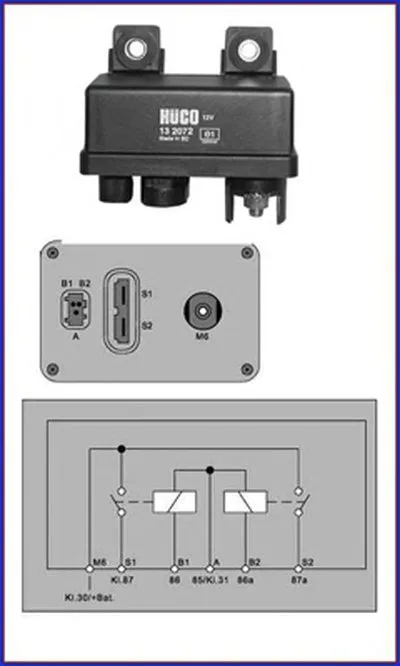 Реле, система накаливания