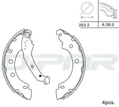 Комплект тормозных колодок DITAS купить