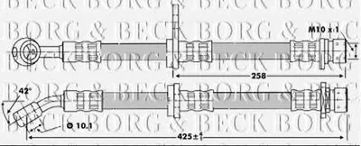 Тормозной шланг BORG & BECK купить