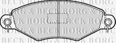 Комплект тормозных колодок, дисковый тормоз BORG & BECK купить