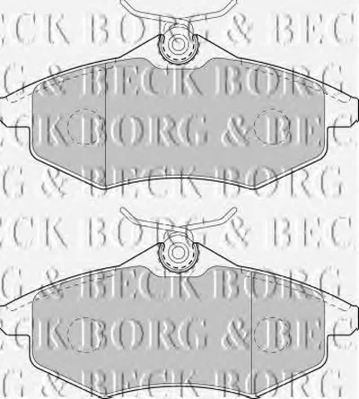 Комплект тормозных колодок, дисковый тормоз BORG & BECK купить