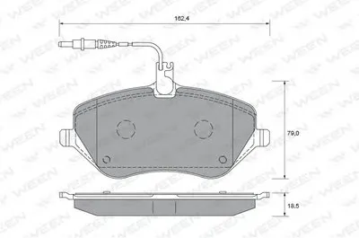 Комплект тормозных колодок, дисковый тормоз WEEN купить