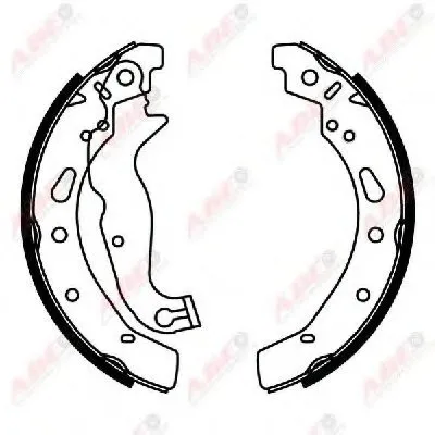 Комплект тормозных колодок ABE купить