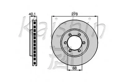 Тормозной диск KAISHIN купить