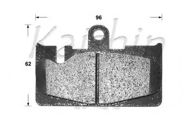 Комплект тормозных колодок, дисковый тормоз KAISHIN купить