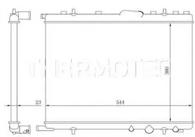 Радиатор, охлаждение двигателя THERMOTEC купить